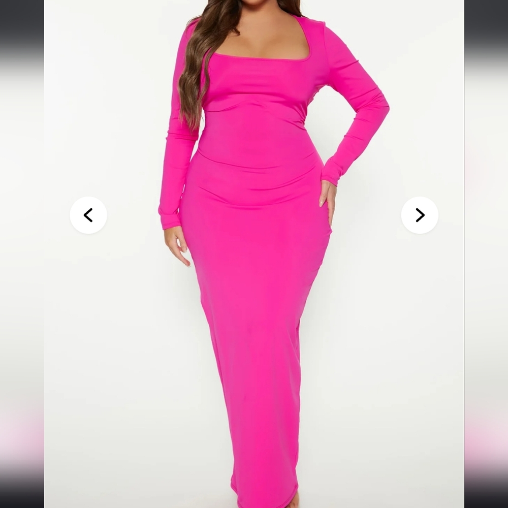 NWT!! Fashion Nova Elegant Black Long Sleeve Dress - Picture 3 of 7